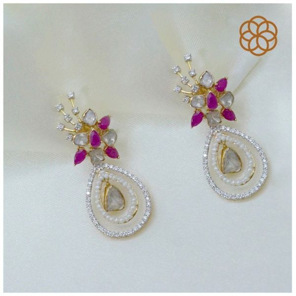 MGDM - DIAMOND STUDDED OPEN SETTING DROPS