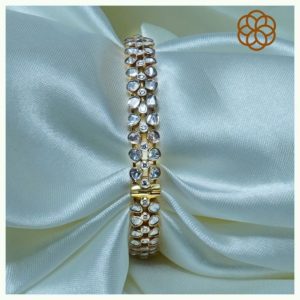MGDM - DIAMOND STUDDED OPEN SETTING BRACELET