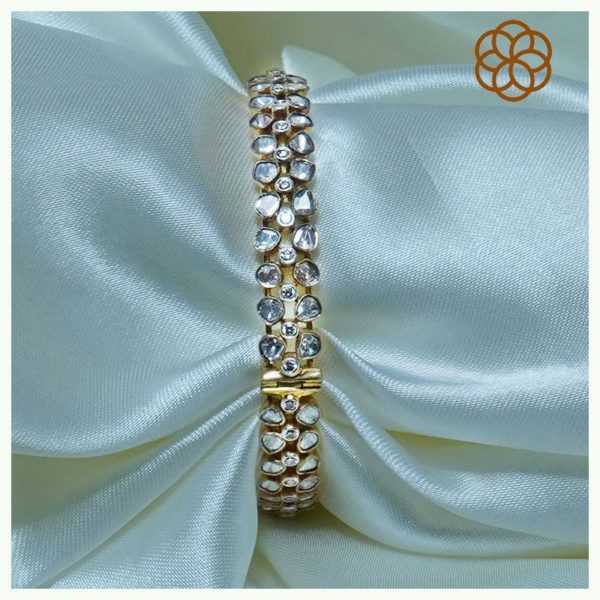 MGDM - DIAMOND STUDDED OPEN SETTING BANGLE