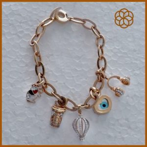 MGDM - DIAMOND STUDDED OPEN SETTING BRACELET