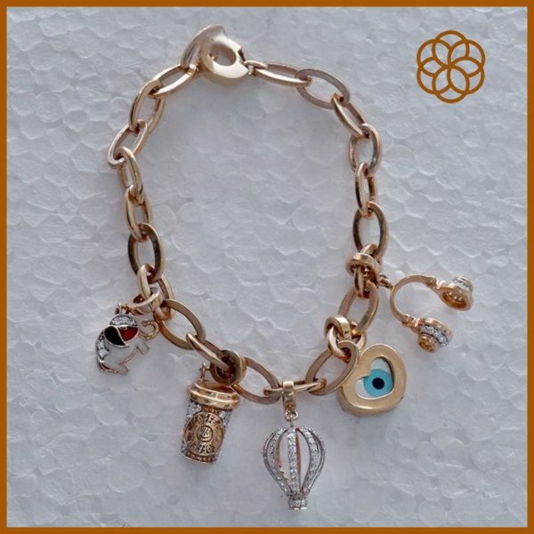 MGDM - DIAMOND STUDDED OPEN SETTING BRACELET