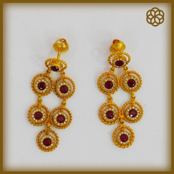 MGDM - BRIDAL EARRING (MATCHING NECKLACE AVAILABLE)