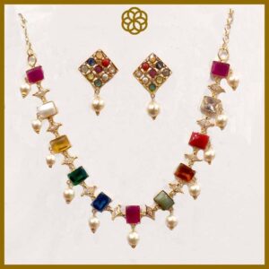 MGDM - BRIDAL NECKLACE AND EARRING SET