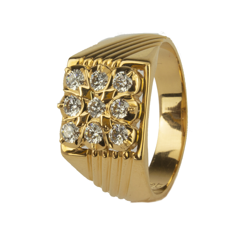 9ct Yellow Gold Diamond Ring with 9 Brilliant Cut Diamonds – Shiels  Jewellers