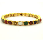 MGDM - BRIDAL NAVARATHNA STONE BANGLE