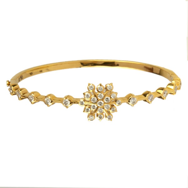 MGDM -  KADA OVAL WITH SCREW DIAMOND BRACELET