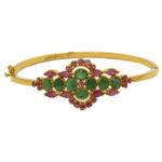 MGDM - PRECIOUS STONES BRIDAL KADA OVAL WITH LOCK