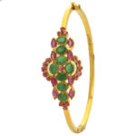 MGDM - PRECIOUS STONES BRIDAL KADA OVAL WITH LOCK