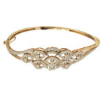 MGDM - DIAMOND KADA OVAL WITH SCREW CLOSE SETTING BRACELET