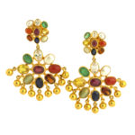 MGDM - PRECIOUS NAVARATHNA STONE BRIDAL DROPS