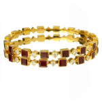 MGDM - DIAMOND WITH RUBY CLOSE SETTING BANGLE