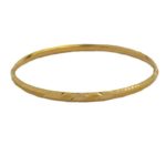 MGDM - GULF HALF ROUND PLAIN BANGLE