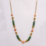 MGDM - SEMI PRECIOUS WITH STUD NECKLACE