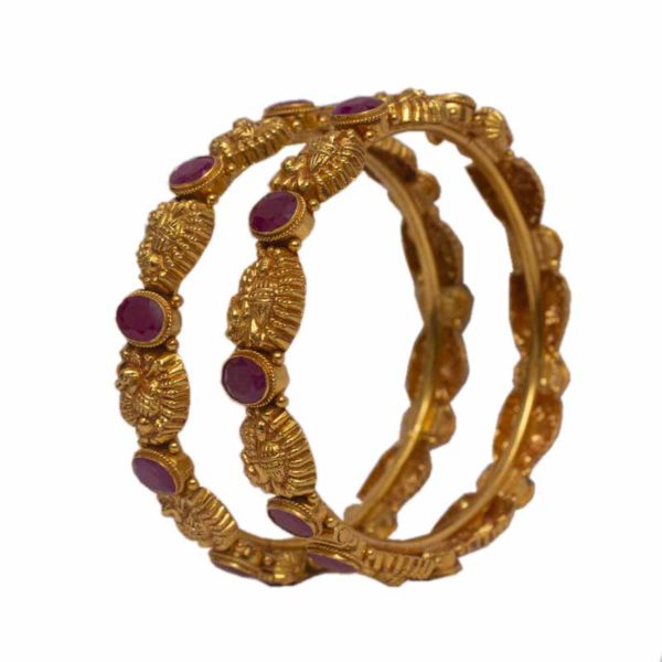 MGDM - PRECIOUS STONE BRIDAL SCREW BANGLES