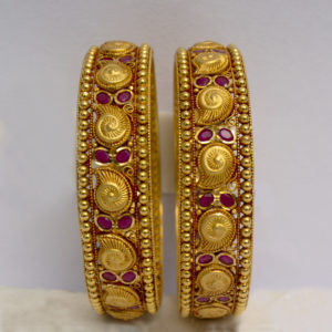 MGDM - PRECIOUS STONE BRIDAL BANGLE WITH SCREW