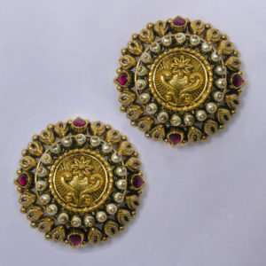 Mahalaxmi Gold Jewellery - PRECIOUS STONES BRIDAL STUDS