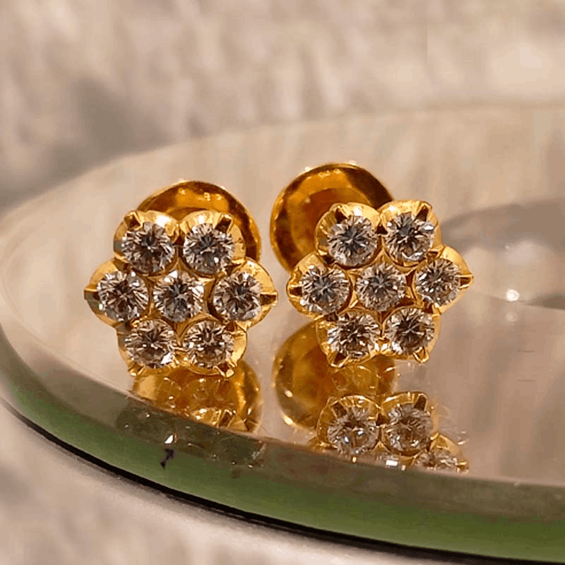 Diamond Earrings | Kameswari Jewellers