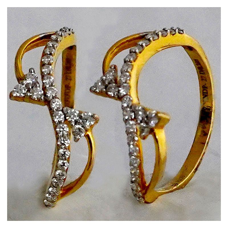 Buy quality Flower & Petal Design Diamond Ring for Ladies in 18k Rose Gold  0LR24 in Pune