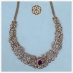 MGDM -DIAMOND STUDDED OPEN SETTING NECKLACE