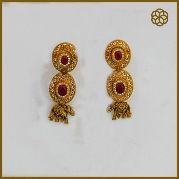 MGDM - BRIDAL EARRING (MATCHING NECKLACE AVAILABLE)
