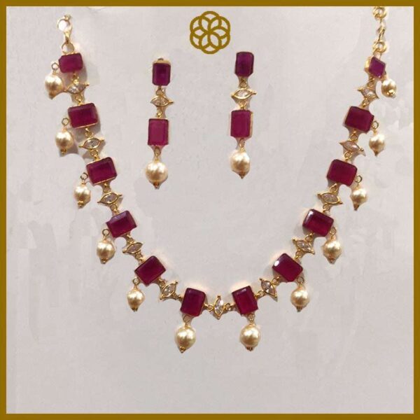 MGDM - BRIDAL NECKLACE AND EARRING SET